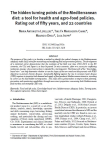 The hidden turning points of the Mediterranean diet: a tool for health and agro-food policies. Rating out of fifty years, and 22 countries