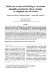 Social and private profitability of tree-based adaptation options to climate change in a dryland area of Tunisia