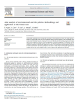 Joint analysis of environmental and risk policies: methodology and application to the French case