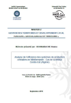 Analyse de l’efficience des systèmes de production céréaliers en Méditerranée : cas de la Mitidja Centre-Est (Algérie)