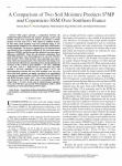 A comparison of two soil moisture products S2MP and Copernicus-SSM over Southern France