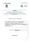 Le capital social et la coopération entre les acteurs dans le sud de l’Albanie : étude de cas du fromage de Gjirokastra