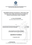 Détermination des facteurs de l’adoption d’une technologie d’amélioration des systèmes de production en milieu rural tunisien