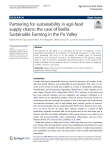 Partnering for sustainability in agri-food supply chains: the case of Barilla Sustainable Farming in the Po Valley