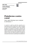 Plateforme contre canal. Quel cadre théorique pour analyser la distribution ?