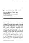 Les arrangements pour l’accès au foncier agricole périurbain