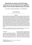 Stakeholder perception of EU food safety governance: the case of EU fruit and vegetable imports from Southern Mediterranean Countries