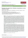 Évaluation des risques liés à l’utilisation de pesticides en culture cotonnière au Mali