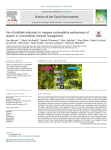 Use of multiple indicators to compare sustainability performance of organic vs conventional vineyard management