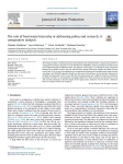 The role of food waste hierarchy in addressing policy and research: a comparative analysis