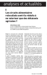 Les circuits alimentaires relocalisés sont-ils réduits à ne valoriser que des délaissés agricoles ?