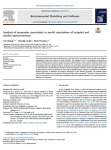 Analysis of parameter uncertainty in model simulations of irrigated and rainfed agroecosystems