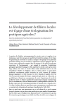 Le développement de filières locales est-il gage d’une écologisation des pratiques agricoles ?