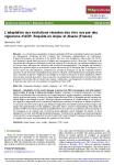 L’adaptation aux évolutions récentes des vins vue par des vignerons d’AOP. Enquête en Anjou et Alsace (France)