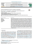 Dynamic management zones for irrigation scheduling