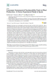 Consumer assessment of sustainability traits in meat production. A choice experiment study in Spain