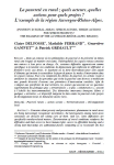 La pauvreté en rural ; quels acteurs, quelles actions pour quels projets ? L'exemple de la région Auvergne-Rhône-Alpes