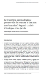 La transition agroécologique permet-elle de renouer le lien aux non-humains ? Regards croisés d’écologue et de juriste