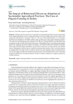 The impact of behavioral drivers on adoption of sustainable agricultural practices : the case of organic farming in Turkey