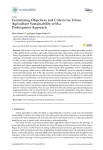 Formalizing objectives and criteria for urban agriculture sustainability with a participatory approach