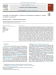 Assessing rural households' resilience and adaptation strategies to climate variability and change