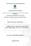 La filière des dattes et valorisation commerciale dans les pays méditerranéens : focus sur le cas de la Tunisie