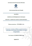 Economie circulaire et filières agroalimentaires : valorisation des déchets alimentaires et modes d’organisation