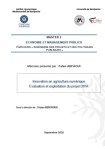 Innovation en agriculture numérique. Evaluation et exploitation du projet DIVA