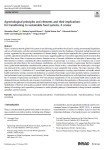 Agroecological principles and elements and their implications for transitioning to sustainable food systems. A review