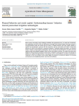 Planned behavior and social capital: understanding farmers' behavior toward pressurized irrigation technologies