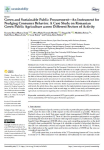 Green and sustainable public procurement — an instrument for nudging consumer behavior. A case study on romanian green public agriculture across different sectors of activity