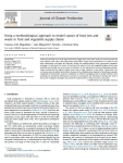 Using a methodological approach to model causes of food loss and waste in fruit and vegetable supply chains