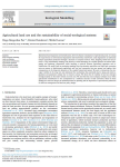 Agricultural land use and the sustainability of social-ecological systems