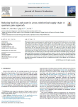 Reducing food loss and waste in a two-echelon food supply chain: a quantum game approach