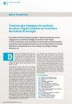 Retour d'expérience - Transition agro-écologique des systèmes de culture irrigués innovants sur le territoire des Coteaux de Gascogne