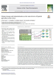 Climate change and industrialization as the main drivers of Spanish agriculture water stress