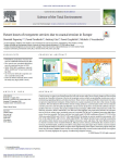 Future losses of ecosystem services due to coastal erosion in Europe