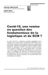 Covid-19, une remise en question des fondamentaux de la logistique et du SCM ?