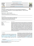 Landscape ecological enhancement and environmental inequalities in peri-urban areas, using flora as a socio-ecological indicator – The case of the greater Paris area