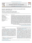 Consumer segmentation based on stated environmentally-friendly behavior in the food domain