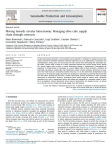 Moving towards circular bioeconomy: managing olive cake supply chain through contracts