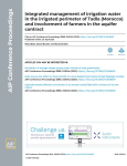 Integrated management of irrigation water in the irrigated perimeter of Tadla (Morocco) and involvement of farmers in the aquifer contract