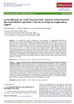 La bonification du crédit favorise-t-elle vraiment le financement des exploitations agricoles ? Cas de la wilaya de Laghouat en Algérie