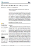 Characteristics of models of farms in the European Union