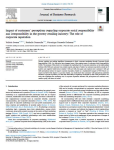 Impact of customers’ perceptions regarding corporate social responsibility and irresponsibility in the grocery retailing industry: the role of corporate reputation