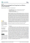 True cost accounting of food using farm level metrics: a new framework