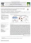 A systems engineering framework for the optimization of food supply chains under circular economy considerations