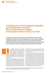 L’intégration de la trame écologique et paysagère dans la planification territoriale – Mise en perspective des stratégies de deux régions alpines en France et en Italie