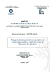 Analyse du fonctionnement des coopératives de transformation au Liban à partir du modèle de l'économie des grandeurs