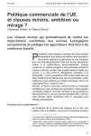 Politique commerciale de l’UE et clauses miroirs, ambition ou mirage ?